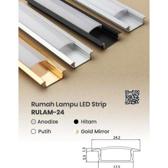 Rulam-24 Huben / Rumah Lampu Led Strip Huben Rulam - 24