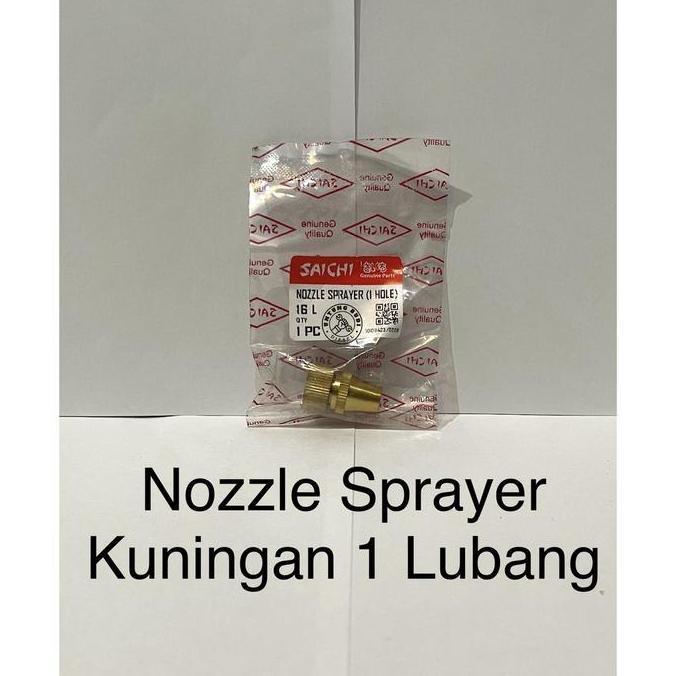 Nozzle Sprayer Kuningan Apollo Saichi 1 Lubang Spuyer Ujung Stik Mesin Semprot Hama
