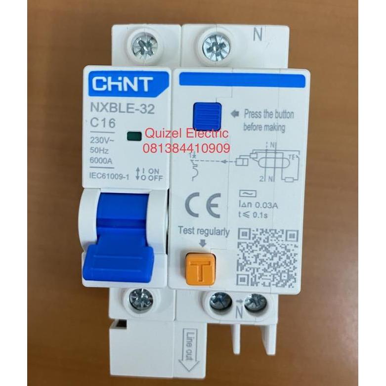 ELCB atau RCCB 16A 1P+N merk CHINT