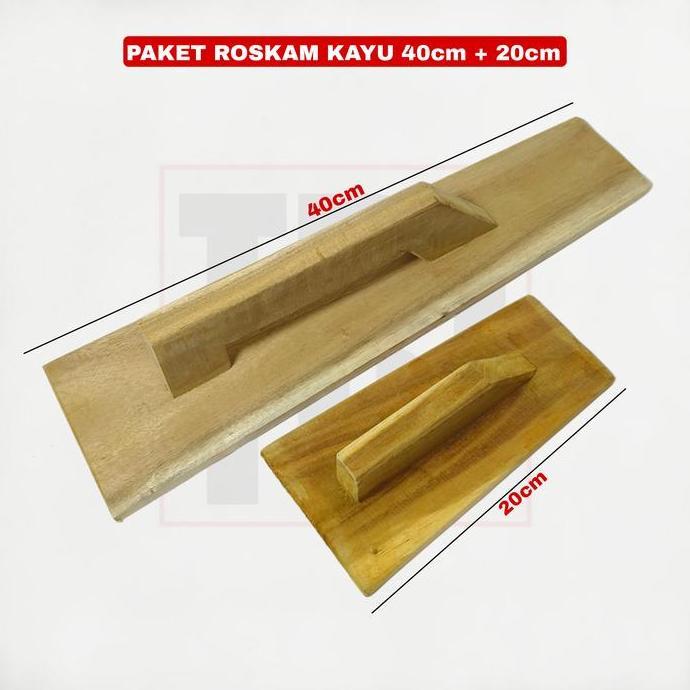 Paket 2 Model Roskam Kayu Raskam Besar Kecil