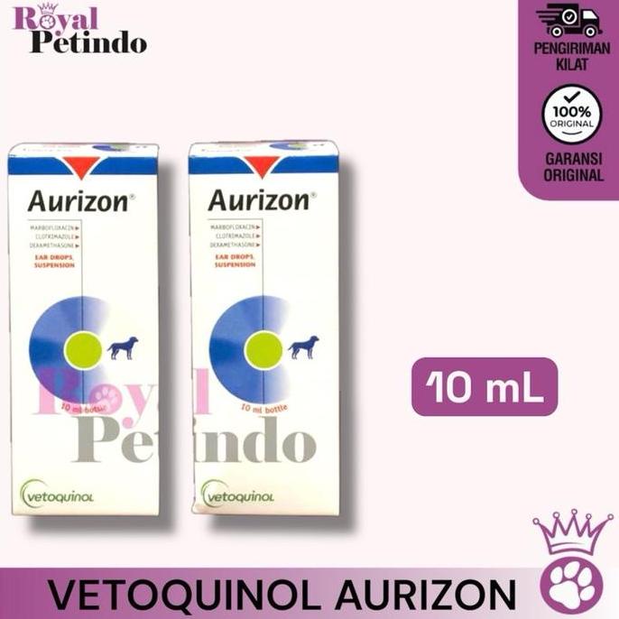 Aurizon Vetoquinol Ear Drops Obat Tetes Telinga Anjing 10ml