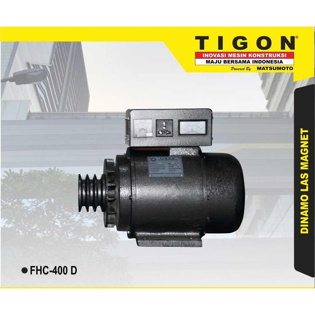 Dinamo Las Magnet AC DC Tigon FHC 400 D Welder Generator FHC 400D