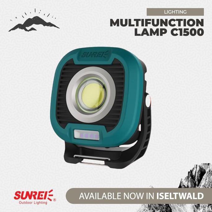 Lampu Kerja Proyek Emergency Sunrei 1500 Lumens Dual Tone Light C1500