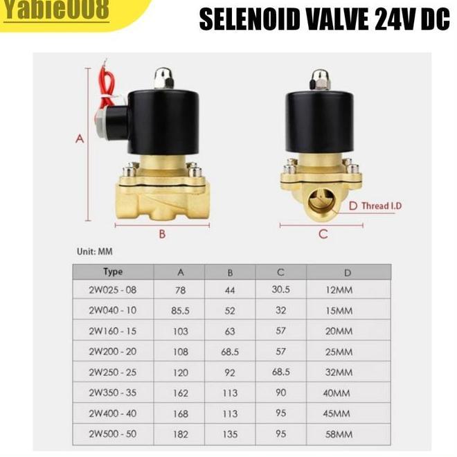 Selenoid Valve 24V Dc/Solenoid Valve 24 Volt Dc