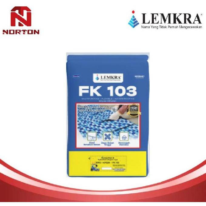 LEMKRA FLEXIBLE & WATERPROOFING FK 103 ABU ( Perekat dan pelapis anti bocor dari Lemkra yang mencega