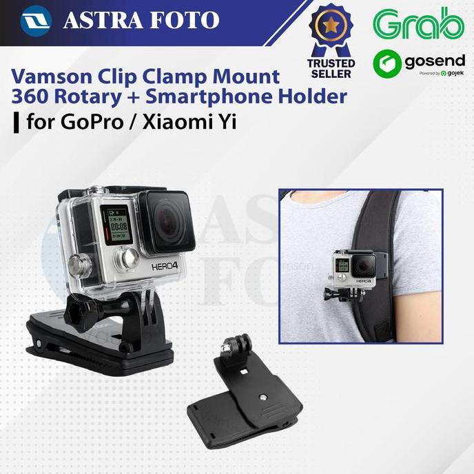Clip Clamp Mount 360 Rotary for GoPro - VP512