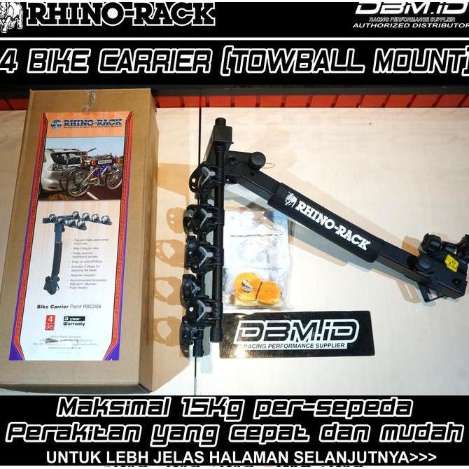 RHINO RACK 4 Bike Carrier Towing Rak sepeda belakang mobil