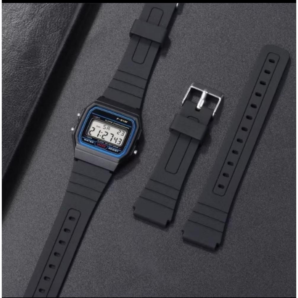 FAST DELIVERY strap tali Casio F-91W F-94W F-105W tali jam tangan Casio F-91W F-94W F-105W jam Casio