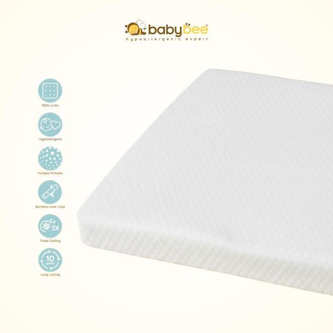 Promo Babybee - Matras Bed 120X70X5 - Kasur Alas Tempat Tidur Bayi Latex Cod