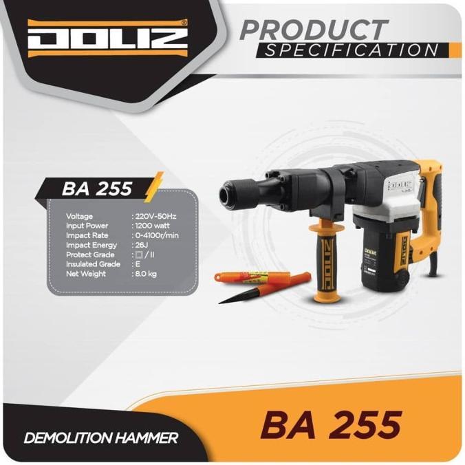 DOLIZ BA255 / MESIN BOBOK BETON TEMBOK DOLIZ JACK HAMMER / DEMOLITION HAMMER DOLIZ BA 255 ready