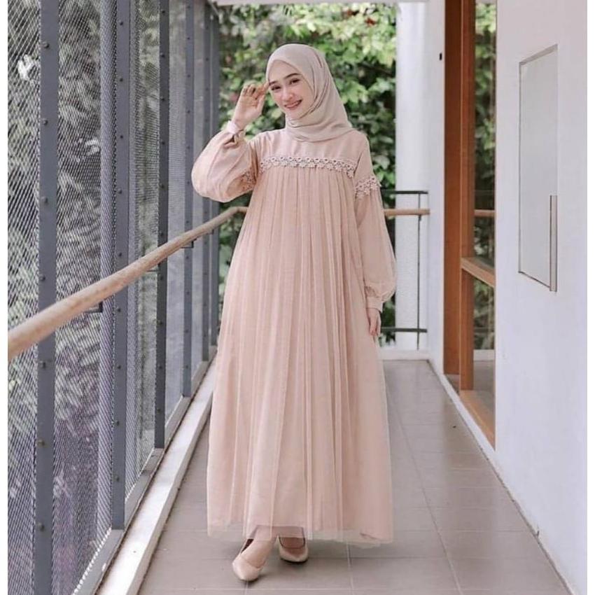 garansi xc - maxi nuraini / couple nuraini / maxi zoya / dress maxi tile / gamis muslim terbaru