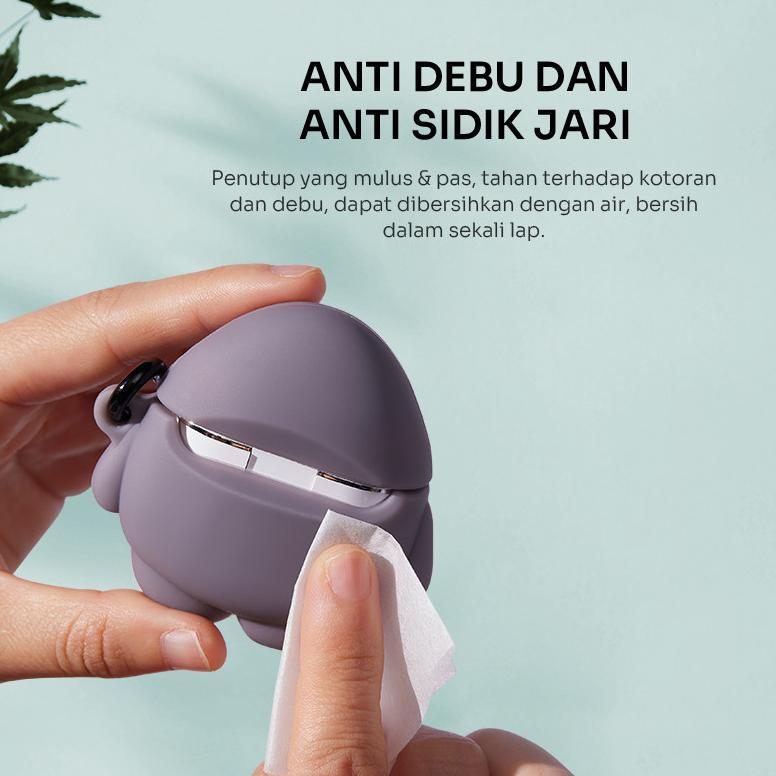 PROMO TERBARU ROBOT CASE TWS T50S LIQUID SILICONE SOFT CASE EARBUDS ANTI DEBU ANTI SIDIK JARI 360 PR