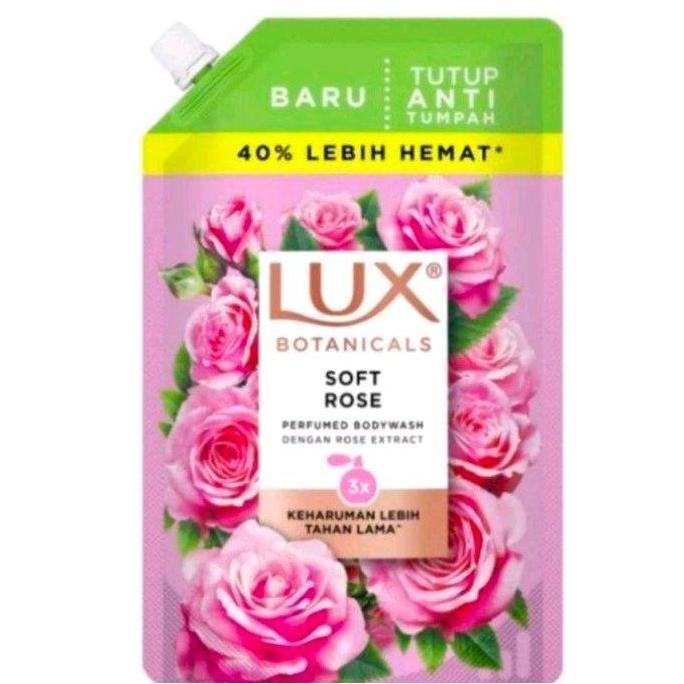 LUX BODY WASH SOFT ROSE 800ML REFILL DAN PUMP 500ML
