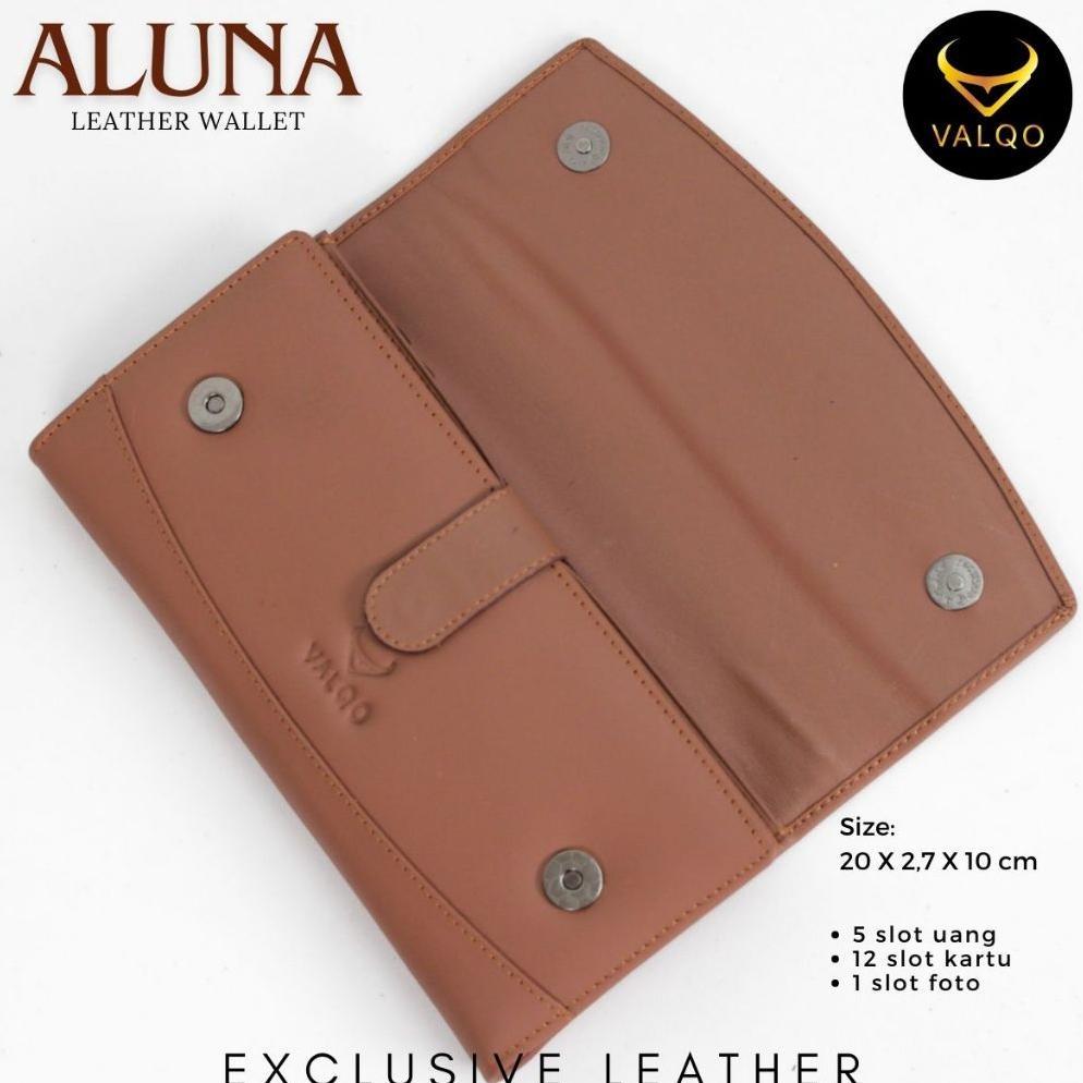 WAJIB PUNYA Valqo Aluna Dompet Kulit Kulit Sapi Dompet Wanita Perempuan Dompet Panjang Dompet Kartu
