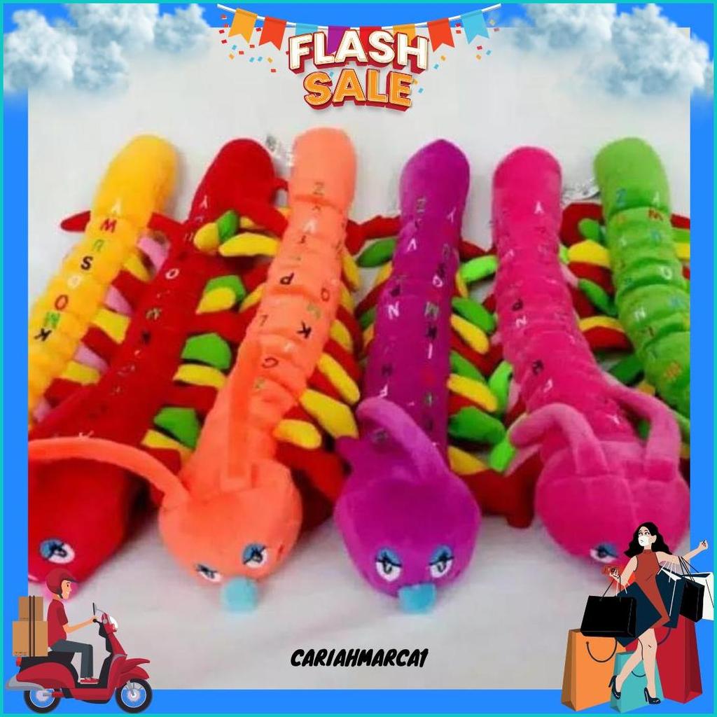 Boneka Hiasan Dashboard Mobil Boneka Ulat / Boneka Ulil / Boneka Panjang Kualitas Terjamin