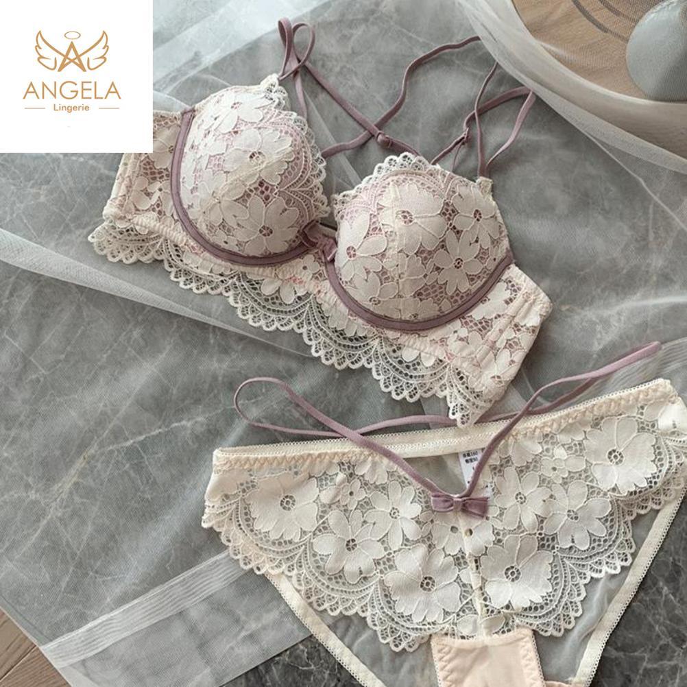 Hot Angela Premium Japan Bra Bh Push Up Set Kawat Celana Dalam Wanita Bikini Sport Beha Lingerie Kor