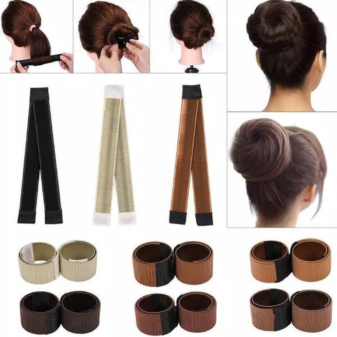 Sanggul Rambut Ikat Rambut Sanggul Instan Hair Bun