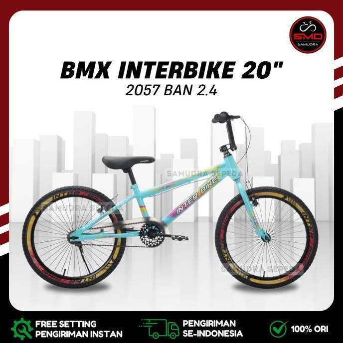 Sepeda Anak BMX 20 Inch Merk Interbike Inter Bike 2052 // 2057 Ban 2.4 // 2059 3.0 Nano PL Murah BDG