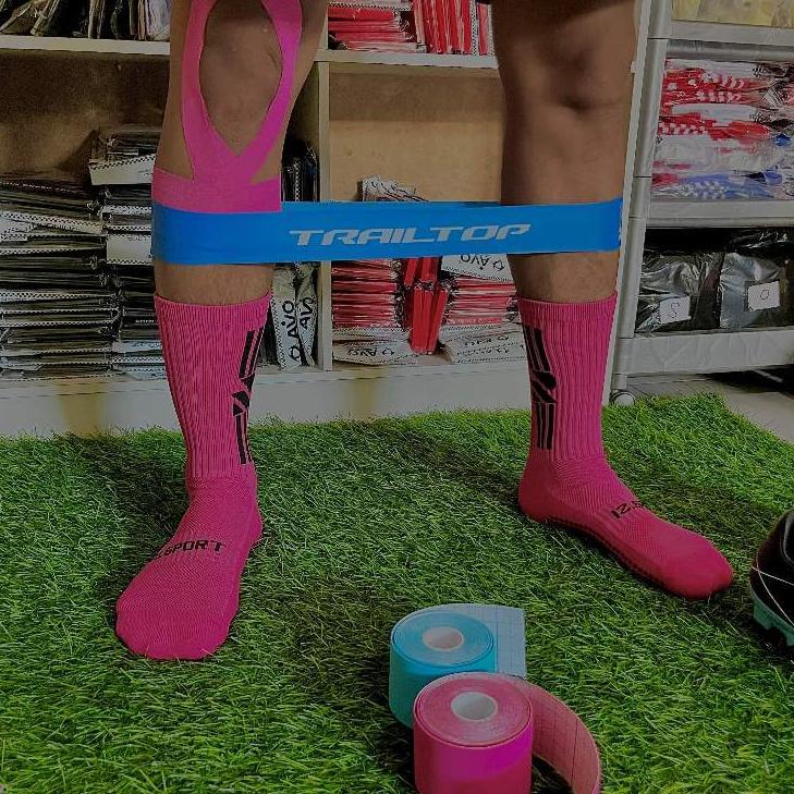TERBARU Resistance Bands 5 Levels Gym Set | Trailtop Yoga Stretch Loops Band Paha Kaki Latihan