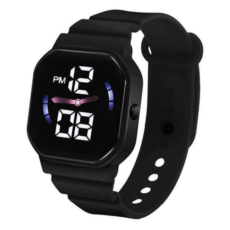 Hemat Jam Tangan Led Digital Pria Wanita Petak Couple Elektronik Fashion