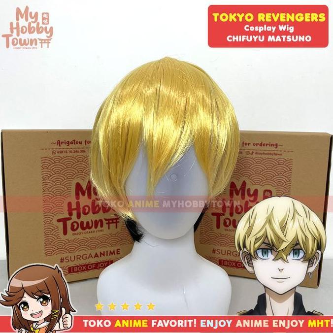 Wig Cosplay Anime Tokyo Revengers : Matsuno Chifuyu Rambut Palsu
