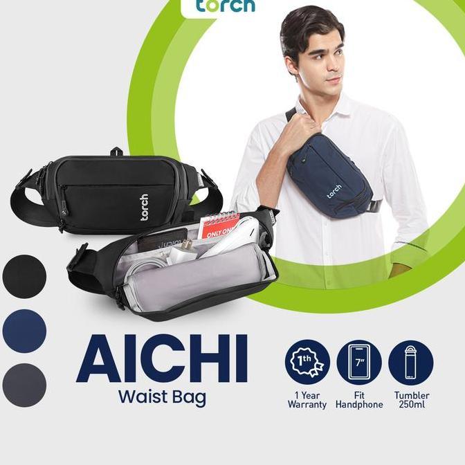 Torch Tas Pinggang Selempang Ringan Anti Air - Waist Sling Bag Aichi