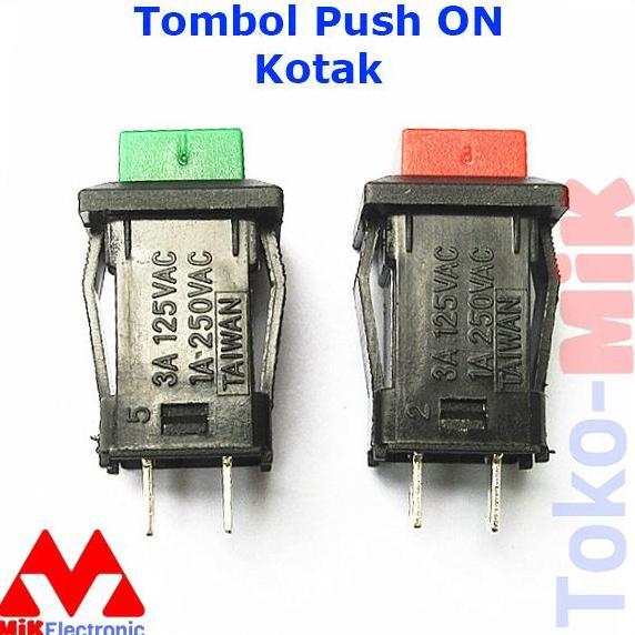 Tombol Push On / Saklar Tombol Tekan / Push Button Switch