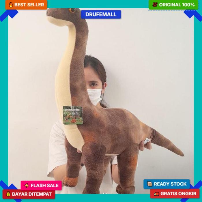 Mainan Boneka Dinosaurus Besar Jumbo Brontosaurus T-Rex Dino Bronto Tirex Dinosaurs Tyrex T Rex Jura