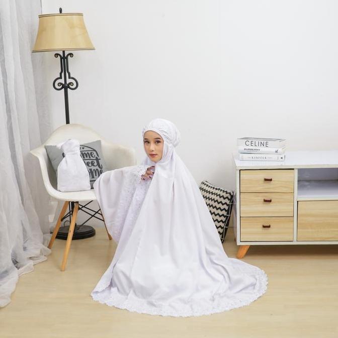 Mukena dewasa sulam khadijah + tas bordir grosir Bandung