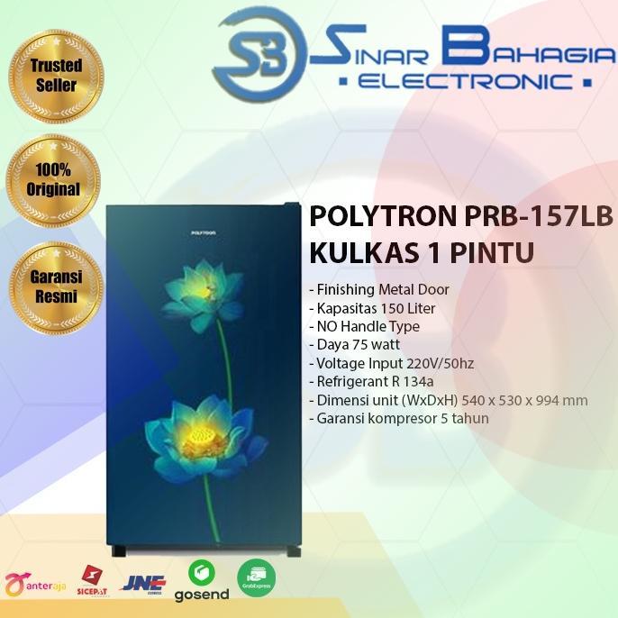 Polytron PRB-157LB Kulkas 1 Pintu (New) (Khusus Bandung)