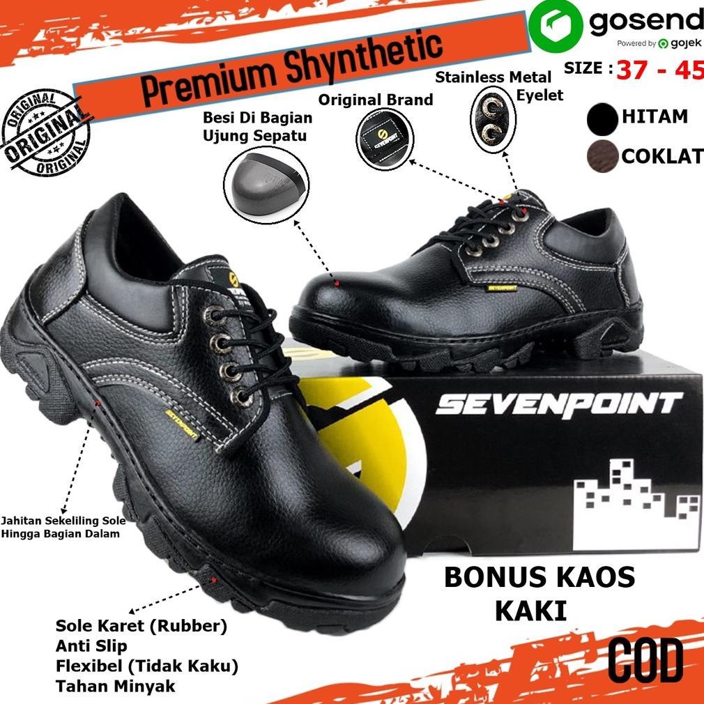 Grade Ori Sepatu Safety Pria Original Safety Shoes Proyek Kerja Lapangan Working Septi Ujung Besi  D