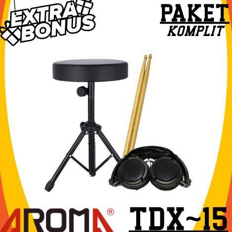 Promo Aroma Tdx15 Digital Electronic Drum Kit Drum Elektrik Paket
