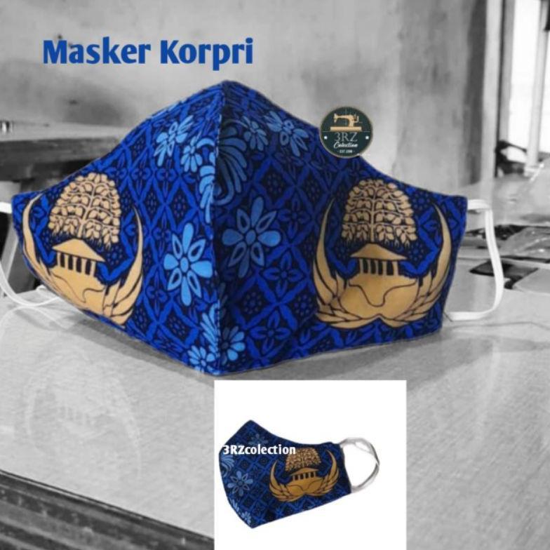 Tahan Lama Masker Korpri Masker Korpri Wanita Berhijab Masker Seragam Korpri Pns Terbaru