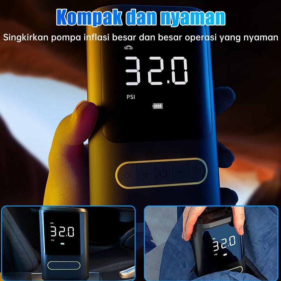 new product pompa ban elektrik mobil motor sepeda portable kompresor angin mini cas usb ban digital 
