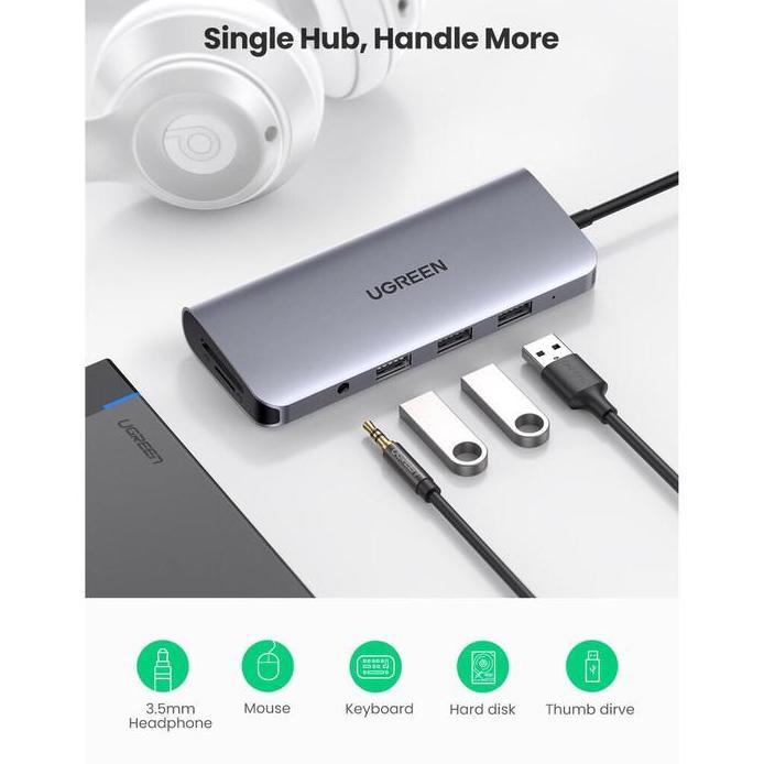Ugreen 10 in 1 USB C multifunction Adapter - 80133