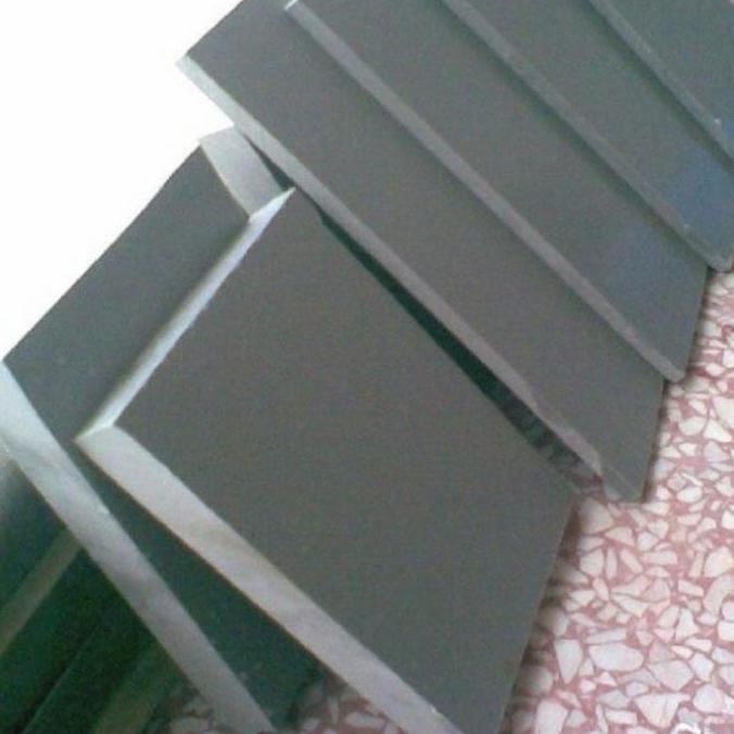 Plat PVC gray 2mm ukuran 25cm x 60cm plat pvc potongan 25cm x 60cm
