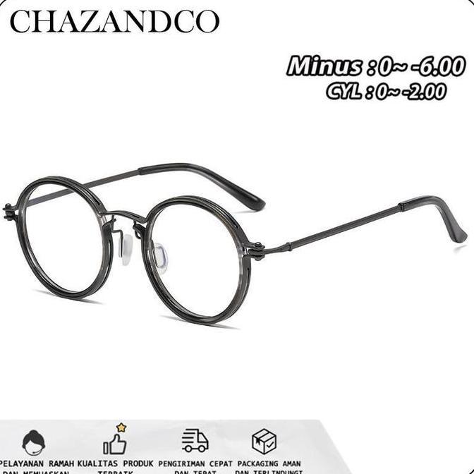Sale Chazandco Kacamata Photocromic Anti Radiasi Blueray Minus Cylinder Pria Wanita Cowok Uv400 Komp