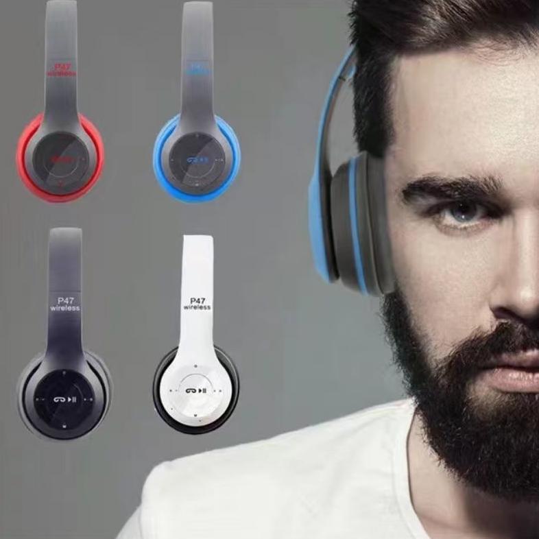 big sale headphone bluetooth p47 headset bando wireless super bass