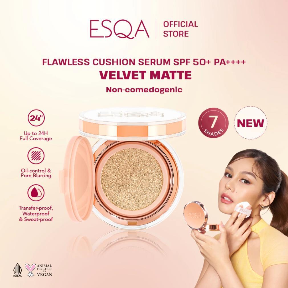ESQA Flawless Cushion Serum SPF 50+ PA+++ ESQA Cushion Serum SPF 50+ PA+++ ESQA Foundation ESQA Make