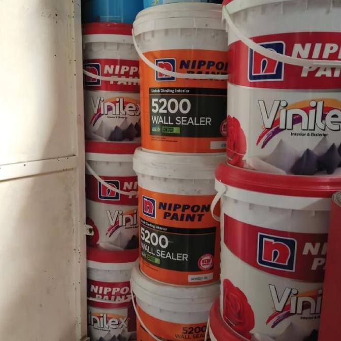 Cat Dasar Tembok Nippon Paint Wall Sealer Interior 5200 25 Kg Pail