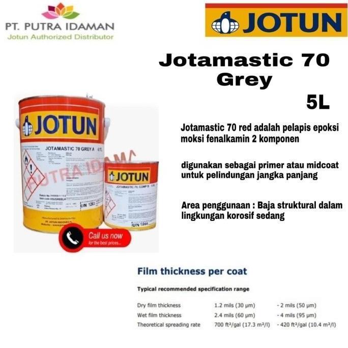 JOTUN CAT EPOXY / JOTAMASTIC 70 GREY 5 LITER / 2 KOMPONEN / CAT EPOXY