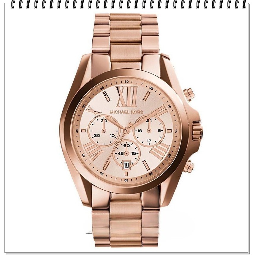 Michael Kors MK5503 Bradshaw Chronograph Rose Gold Bracelet Dial Women's Watch