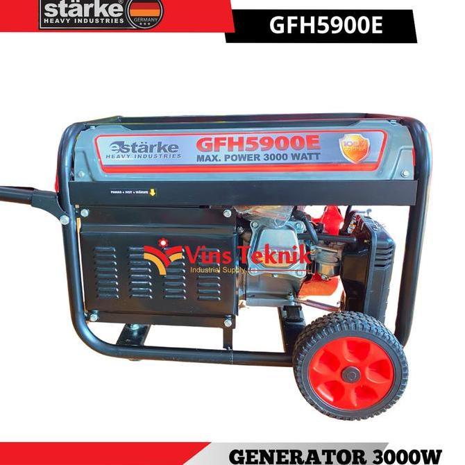 Mesin Genset Listrik Generator Set 3.000 WATT STARKE GFH5900E GFH 5900