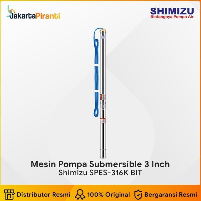 Mesin Pompa Air Celup Submersible Satelit 0.75HP Shimizu SPES-316K BIT