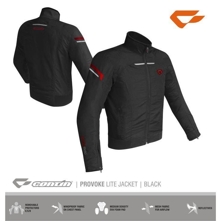 Jaket Contin Provoke Black | Jaket Touring Contin