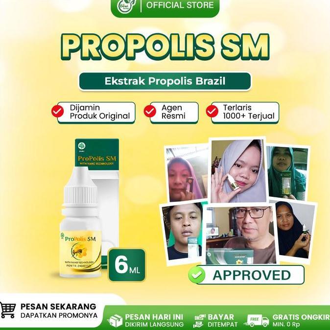 Lansungkirim- Propolis Sm Herbal Tetes Multi Khasiat Bpom - Propolis Brazil