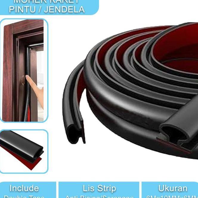 Moher Karet Pintu Peredam Kedap Suara 6M Door Seal Rubber