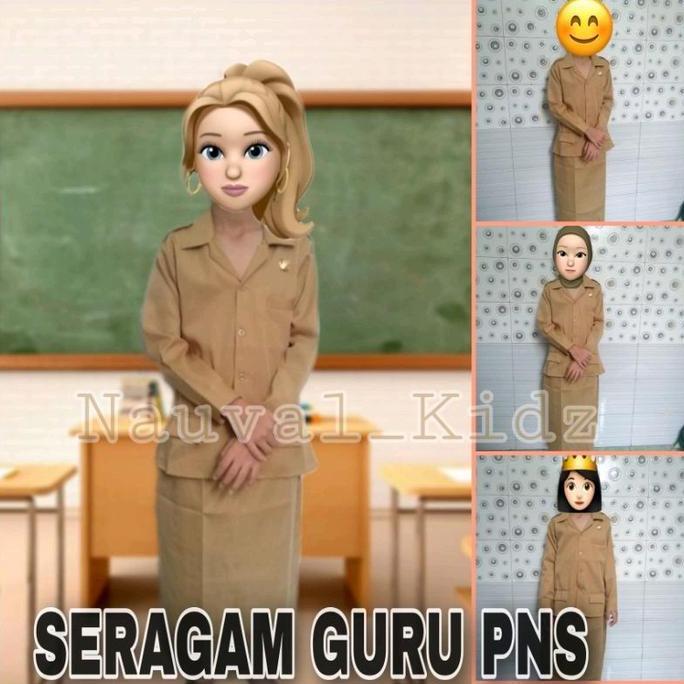 Baju Stellan Profesi Anak GURU / Seragam GURU PNS Termurah