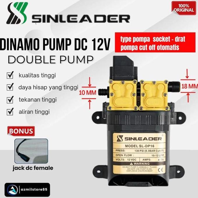 Termurah Dinamo Pump Dual Pump Sinleader Sl - Dp16 / Dinamo Pompa Dc 12V