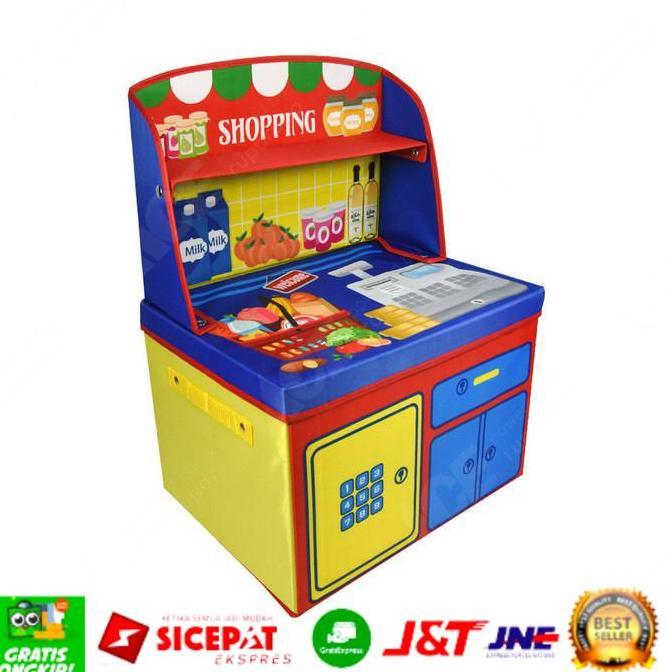 TERLARIS KRISHOME KOTAK PENYIMPANAN OTTOMAN KIDS SHOPPING TEMPAT MAINAN